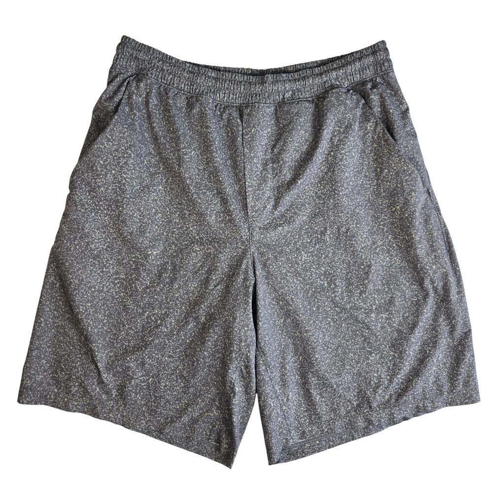 Lululemon Pace Breaker Lined Short 9" Gray/Multi Men's Size Large Running Gym